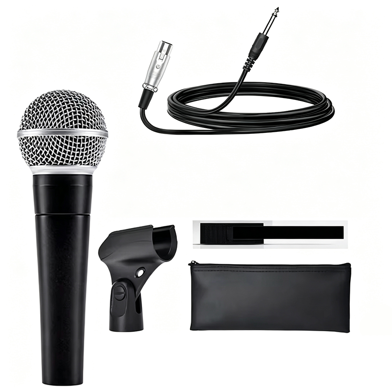 Shure Mic Sm58 - Karaoke Dinamik Mikrofon Profesyonel Kablolu Mikrofon