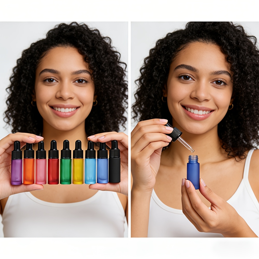 Çeşitli Renklerde 5Ml/10Ml Cam - Juice Bottle Dropper incelemesi ve fiyatı