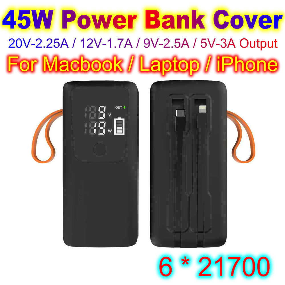 45W güç bankası kabuk 21700 pi - Battery Case Storage incelemesi ve fiyatı